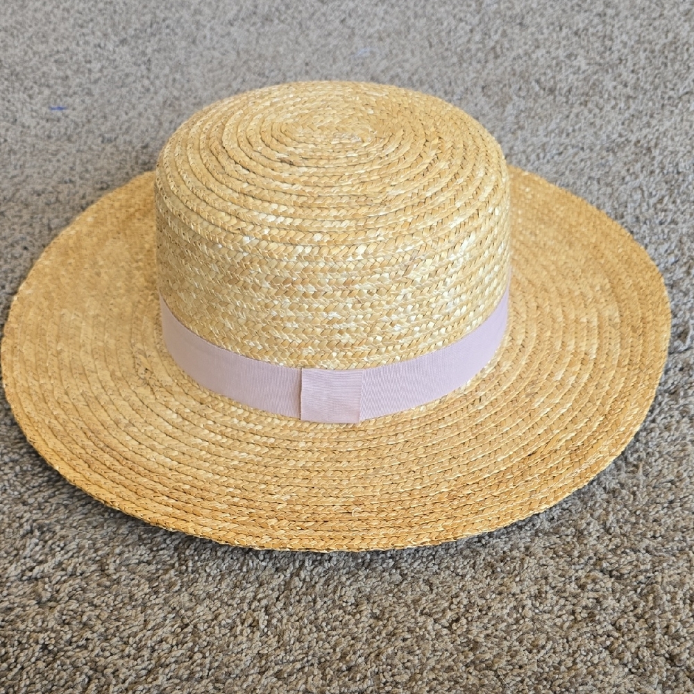 ASOS Straw Hat with Pink Band